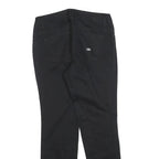 DICKIES Womens Cotton Blend Black Slim Slim Fit Straight Leg Trousers W30 L30