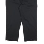 DICKIES Mens Cotton Blend Black Relaxed Straight Trousers W40 L26 Workwear Zip