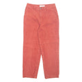 VANS Chino Mens Corduroy Trousers Orange Regular Tapered W26 L25
