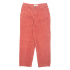 VANS Chino Mens Corduroy Trousers Orange Regular Tapered W26 L25