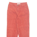 VANS Chino Mens Corduroy Trousers Orange Regular Tapered W26 L25