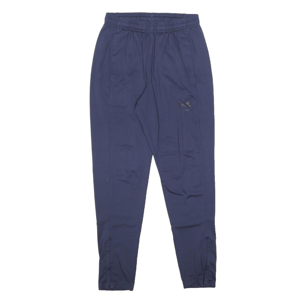 UNDER ARMOUR Mens Joggers Navy Blue M W26 L26 Polyester Sports Training Casual