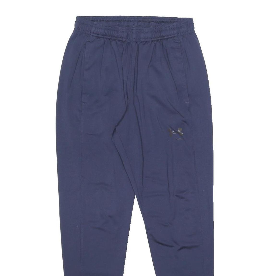 UNDER ARMOUR Mens Joggers Navy Blue M W26 L26 Polyester Sports Training Casual