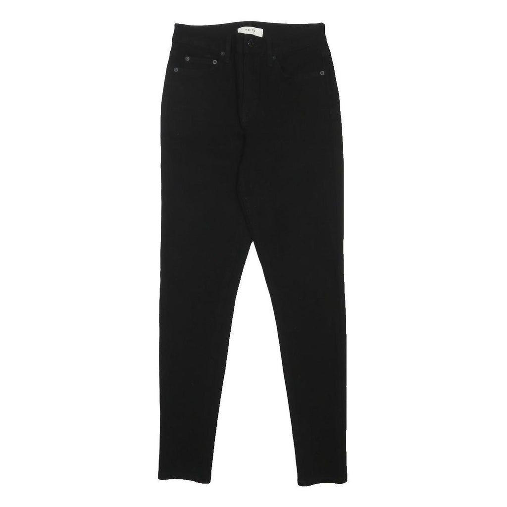 REISS Womens Black Slim Skinny Denim Cotton Blend Jeans W27 L28 Stylish