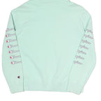 CHAMPION Womens Mint Green Hoodie M Cotton Blend Pullover M Fit Casual