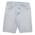 WRANGLER Mens Shorts Blue Denim 2XL W36 Classic Cotton Blend Comfort