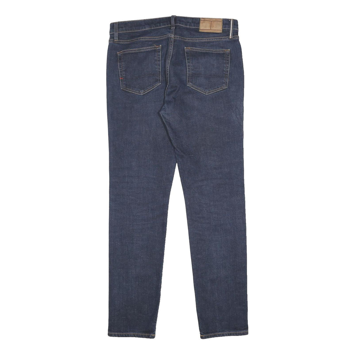 TOMMY HILFIGER Mens Jeans Blue Slim Skinny Denim Medium W34 L34 Classic Zip