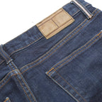 TOMMY HILFIGER Mens Jeans Blue Slim Skinny Denim Medium W34 L34 Classic Zip