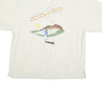 BLACKHAWK Mens White L 2007 Men's Classic Golf Shirt Cotton Button Short Sleeve