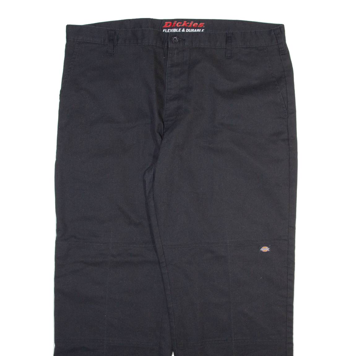 DICKIES Mens Trousers Black Relaxed Straight W40 L30