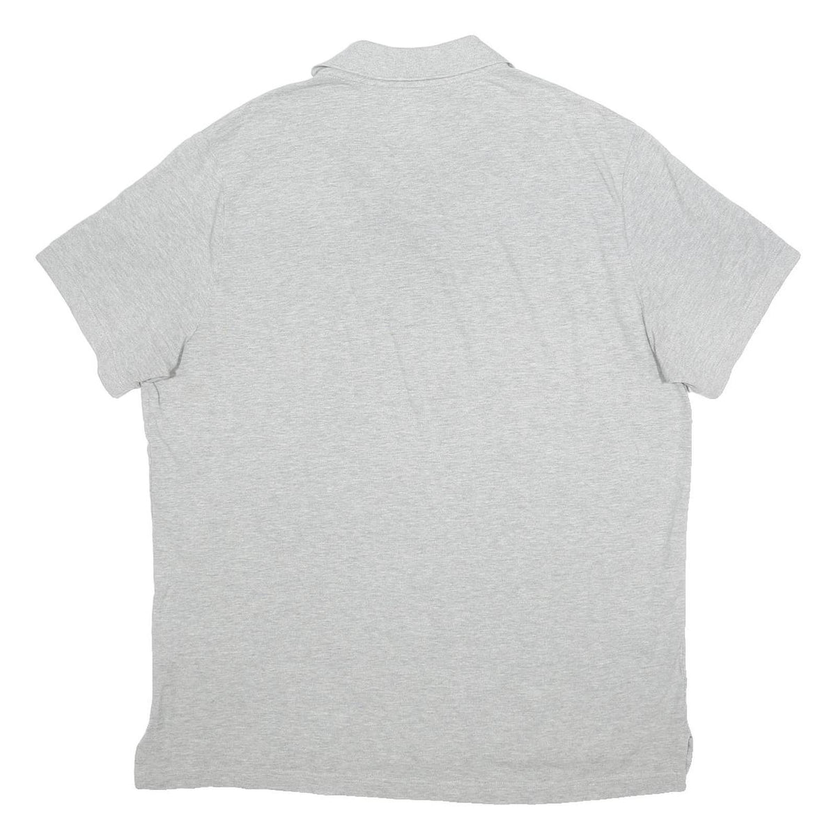NIKE Mens Grey Short Sleeve Plain Polo Shirt XL Cotton Casual Sportswear