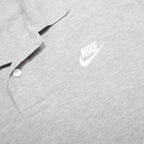NIKE Mens Grey Short Sleeve Plain Polo Shirt XL Cotton Casual Sportswear
