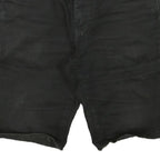 LEVI'S Mens Black Denim Cut-Off Shorts L W30 Casual Cotton Blend