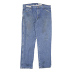 DICKIES Mens Blue Regular Fit Straight Denim Jeans W38 L33 Classic Cotton Blend