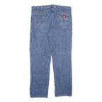 DICKIES Mens Blue Regular Fit Straight Denim Jeans W38 L33 Classic Cotton Blend