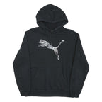 PUMA Mens Black Camouflage Logo Pullover Hoodie M Casual Sportswear