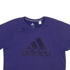 ADIDAS Crop Womens T-Shirt Purple XS