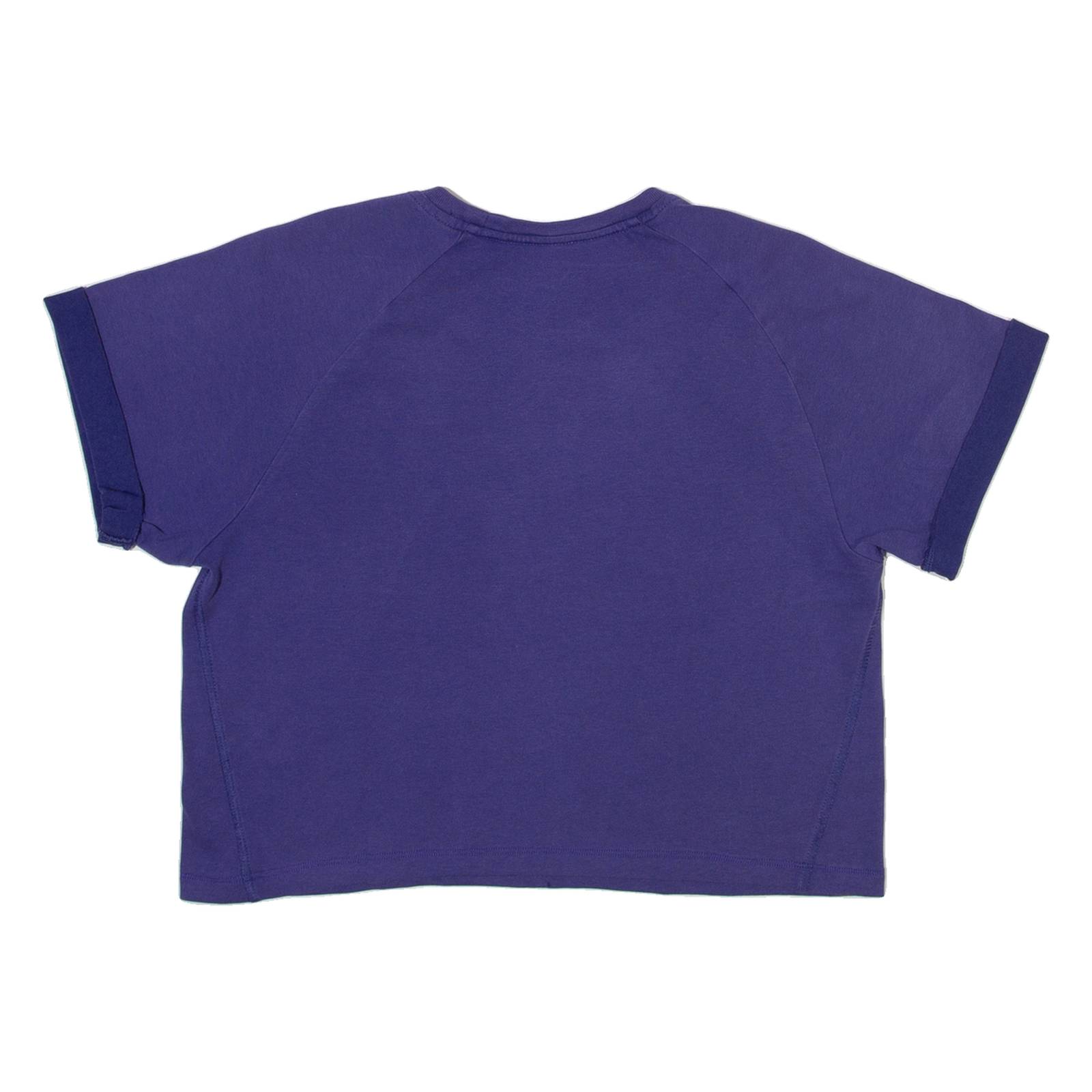 ADIDAS Crop Womens T-Shirt Purple XS