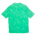 SERGIO Donna Womens Oversized Shirt Green Collared Viscose UK 12