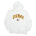 GENUINE STUFF Central Michigain Mens White Hoodie USA M