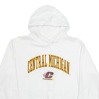 GENUINE STUFF Central Michigain Mens White Hoodie USA M