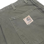 CARHARTT Mens Workwear Green Cotton Canvas Shorts L W36 Relaxed Fit Pocketed