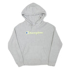 CHAMPION Womens Grey Hoodie M Cotton Blend Pullover Hooded Sweatshirt
