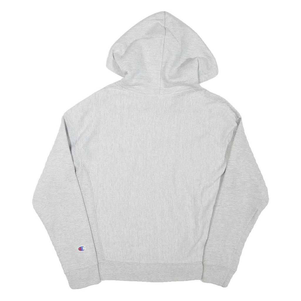 CHAMPION Womens Grey Hoodie M Cotton Blend Pullover Hooded Sweatshirt