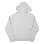 CHAMPION Womens Grey Hoodie M Cotton Blend Pullover Hooded Sweatshirt