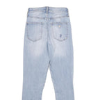 GUESS Womens Jeans Slim Skinny Denim Light W24 L28 Distressed Frayed Hem