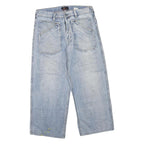 C JEANS Mens Light Blue Regular Fit Straight Cotton Blend Denim Jeans W34 L25