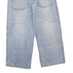 C JEANS Mens Light Blue Regular Fit Straight Cotton Blend Denim Jeans W34 L25