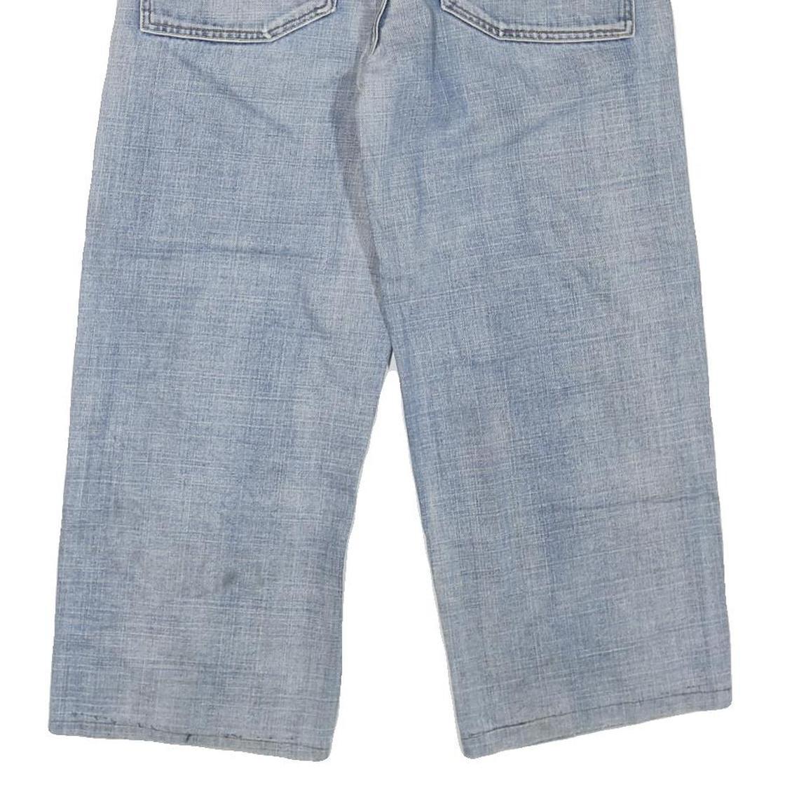 C JEANS Mens Light Blue Regular Fit Straight Cotton Blend Denim Jeans W34 L25