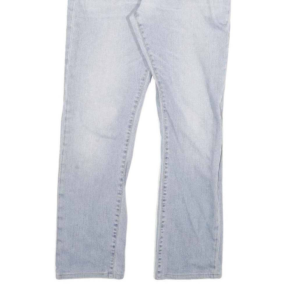 CARHARTT Mens Slim Light Blue Denim Jeans W34 L29 Casual Cotton Blend Zip