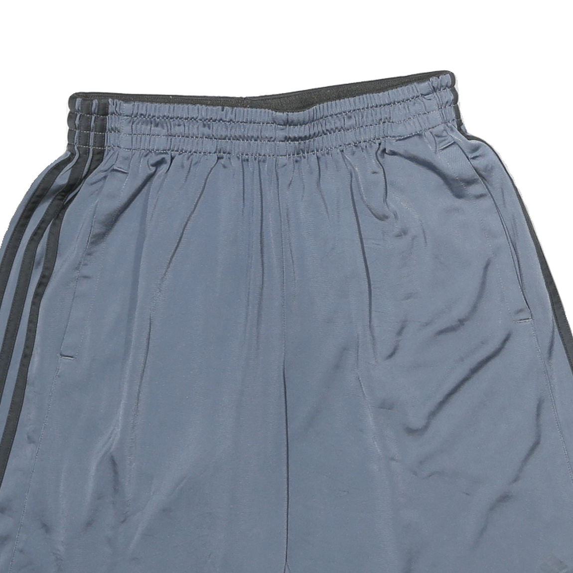 ADIDAS Mens Grey & Black Sports Shorts M W24 Polyester Blend Comfortable Fit