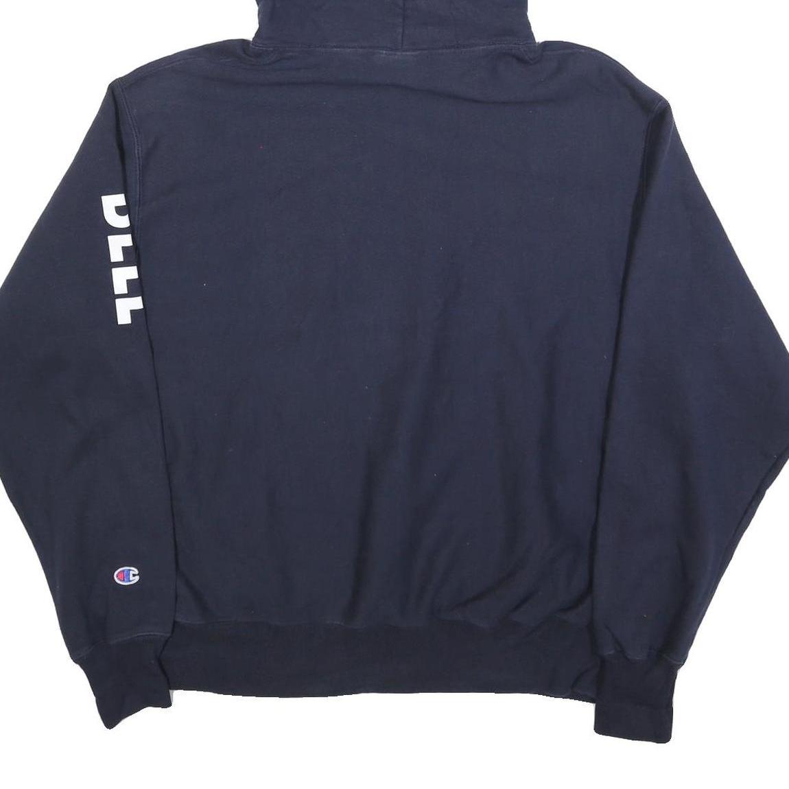 CHAMPION REVERSE WEAVE Mens Navy Onekama Ski Team Pullover Hoodie XL
