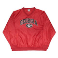 RED OAK Mens Red Georgia Logo V Neck Nylon Jacket XL Plain Sportswear