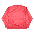 RED OAK Mens Red Georgia Logo V Neck Nylon Jacket XL Plain Sportswear