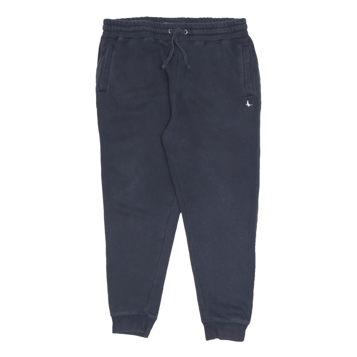 JACK WILLS Mens Joggers Navy Blue XL W34 L27 Cotton Blend Slim Tapered Fit