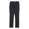 LEVI'S 471 Womens Jeans Black Slim Skinny Denim W26 L31 Stylish Zip Fastening