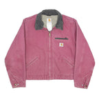 CARHARTT WJ097 RBY Detroit Womens Pink Cotton Jacket XS Workwear Zip Pocket