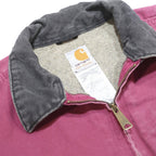 CARHARTT WJ097 RBY Detroit Womens Pink Cotton Jacket XS Workwear Zip Pocket