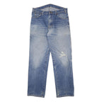 DICKIES Mens Jeans Blue Regular Straight Denim Light W34 L32 Distressed