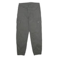 RAINBOW Womens Cotton Blend Grey Regular Fit Cargo Trousers W30 L29 Casual Zip