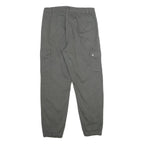 RAINBOW Womens Cotton Blend Grey Regular Fit Cargo Trousers W30 L29 Casual Zip