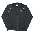 CHAMPION Mens Black Zip Jacket M Polyester Blend Plain Sports Casual Track Top