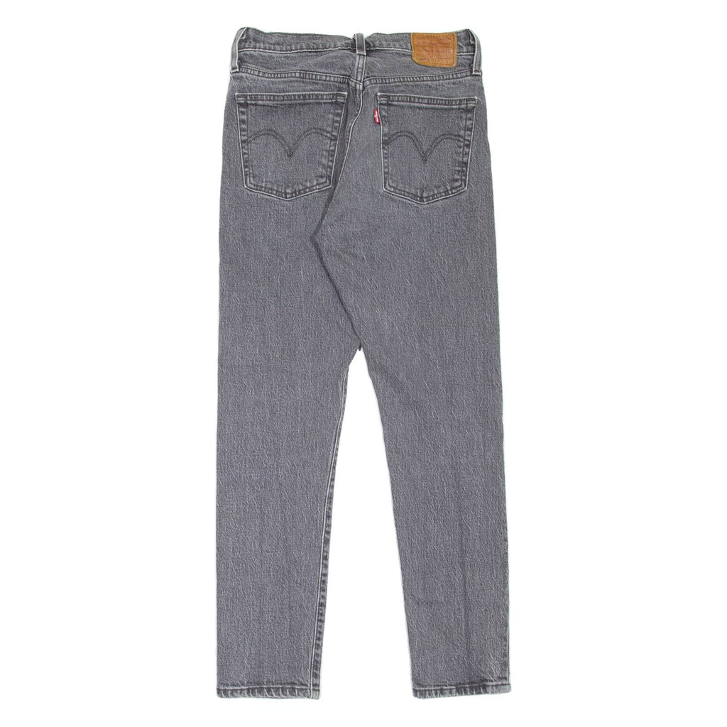 LEVI'S 501S Jeans BIG E Womens Grey Skinny Straight Stone Wash W25 L28