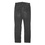 LEVI'S 511 Womens Skinny Black Denim Cotton Blend Slim Fit Zip W30 L31 Studded