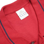 ADIDAS Mens Red Short Sleeve Plain 2XL Cotton Polo Shirt Tipped Collar