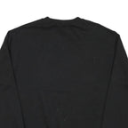 CHAMPION Mens Black Crew Neck M Cotton Blend Sweatshirt Pullover 7ACRES Logo